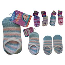 Picture of Familymaid 24044 5-7 Year Baby Socks with Rubber&#44; Multi Color - Set of 2