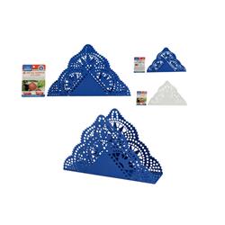 Picture of Familymaid 13947 7 x 4.5 x 1.6 in. Triangle Napkin Holder&#44; Blue & White - 2 Piece