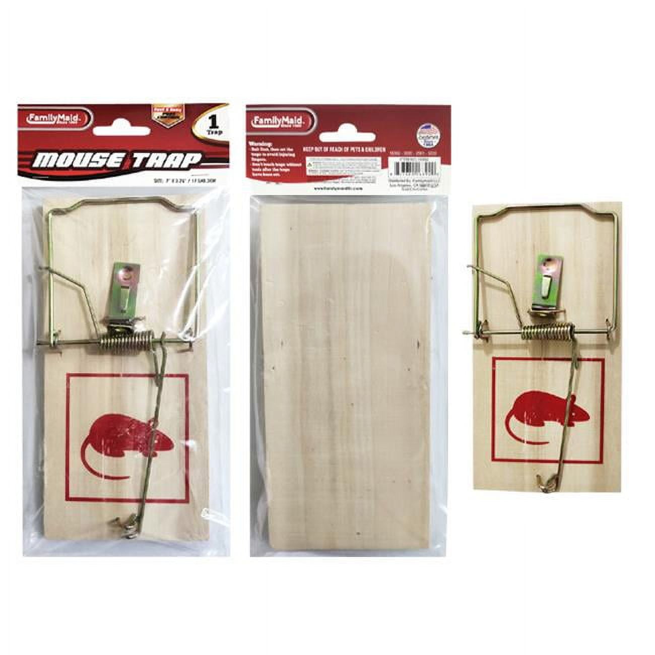 Picture of Familymaid 16392 7 x 3.26 in. Wood Mouse & Rat Trap