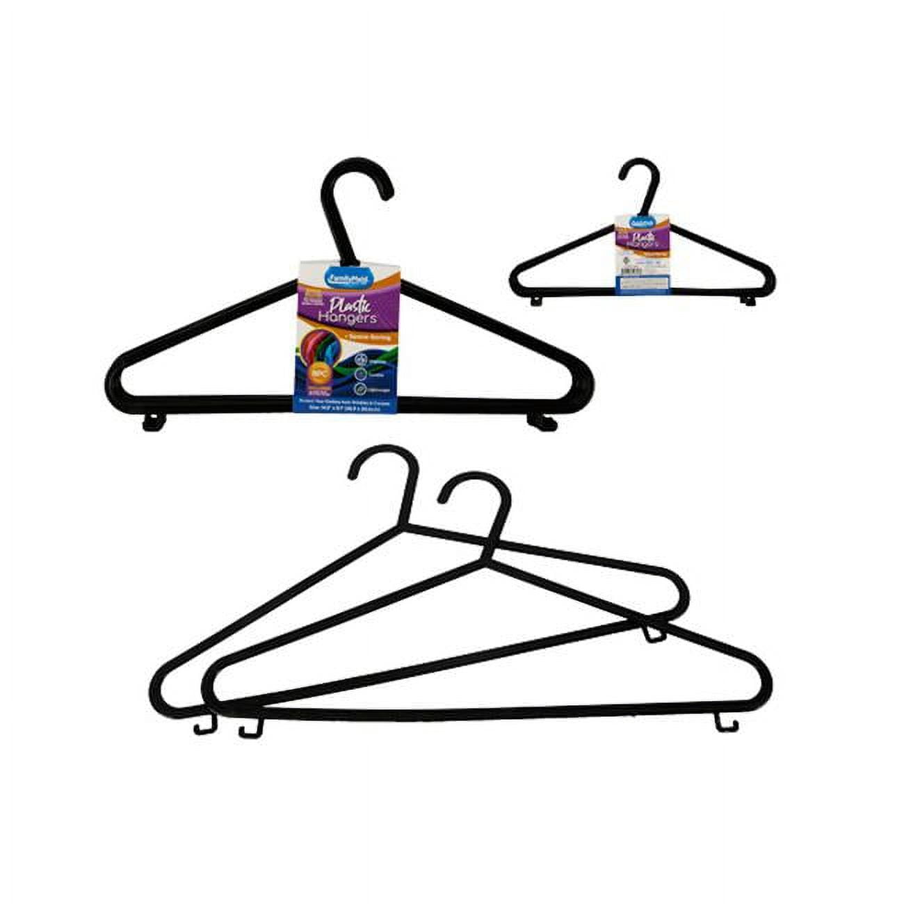 Picture of Familymaid 19620 14.9 in. Clothes Hangers&#44; Black
