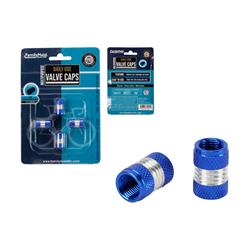 Familymaid 32299 Aluminum Tire Valve Cap, Black & Blue - 4 Piece -  Family Maid