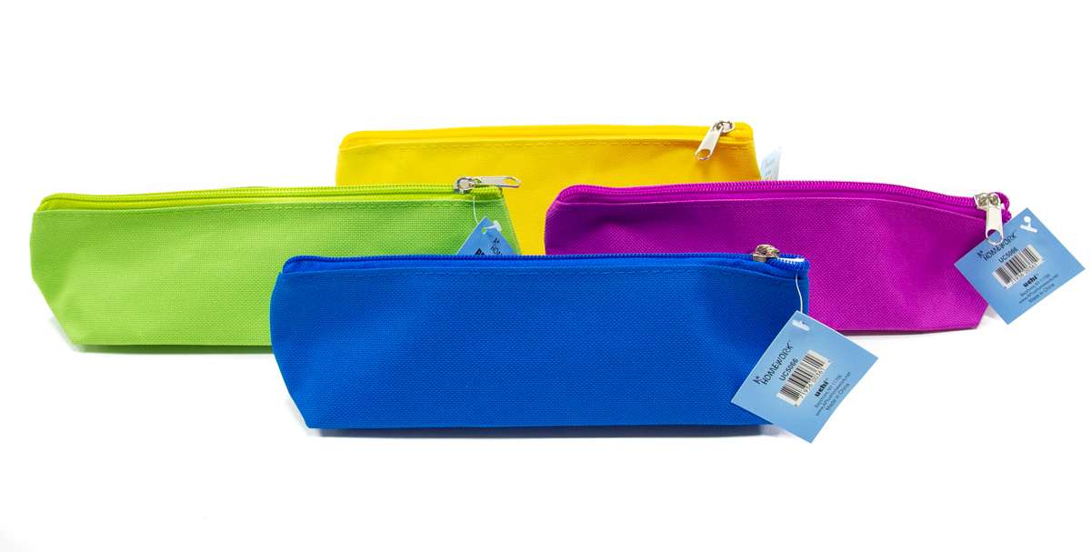 Pencil Pouch - Solid Colors, Zipper Closure case of 48