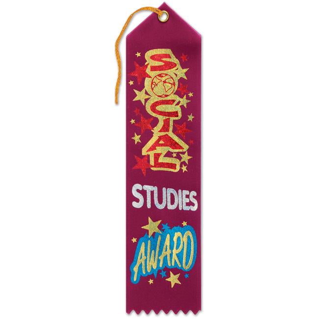 Picture of DDI 1908465 Social Studies Award Ribbon, Case of 36