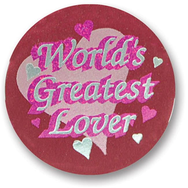 Picture of DDI 1908686 Worlds Greatest Lover Satin Button, Case of 24