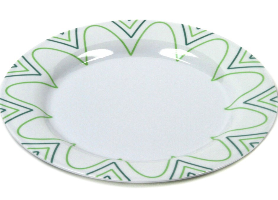 Floral Dinner Plates - Melamine, Round, 10 case of 24