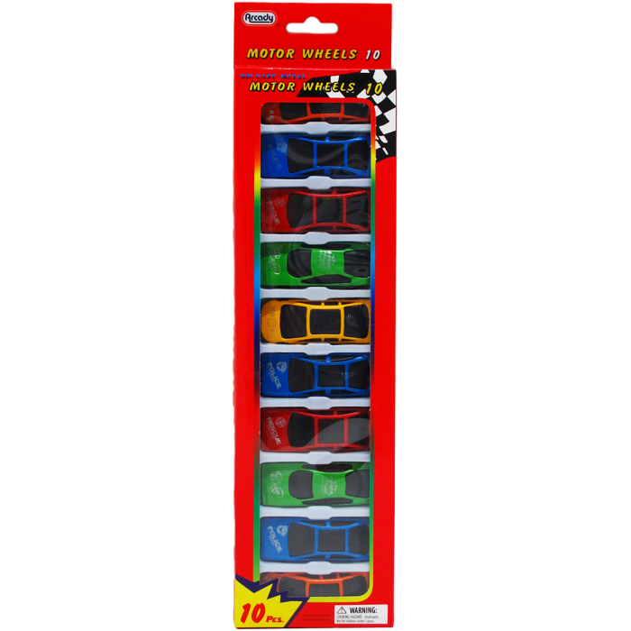 Die-Cast Metal Cars, 10-Pack case of 48