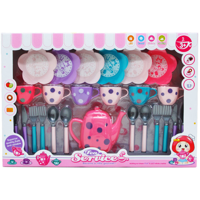 2278280 Tea Service Play Set, 25-Piece case of 12