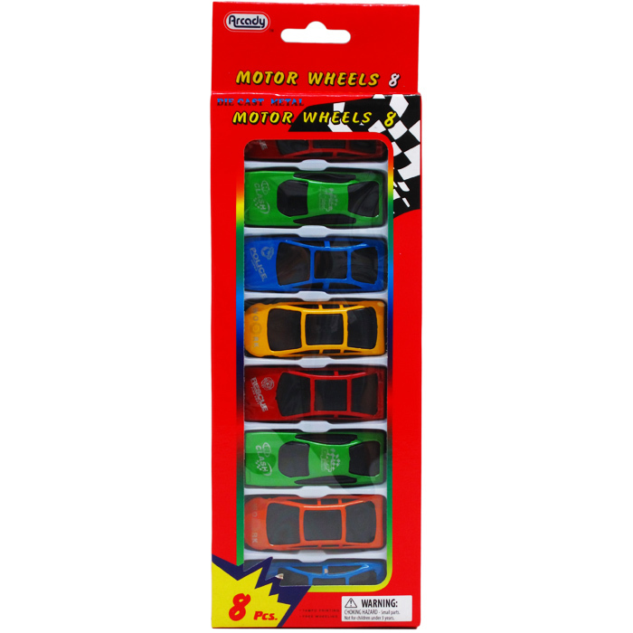Diecast Metal Cars Set, 8-Pack case of 72