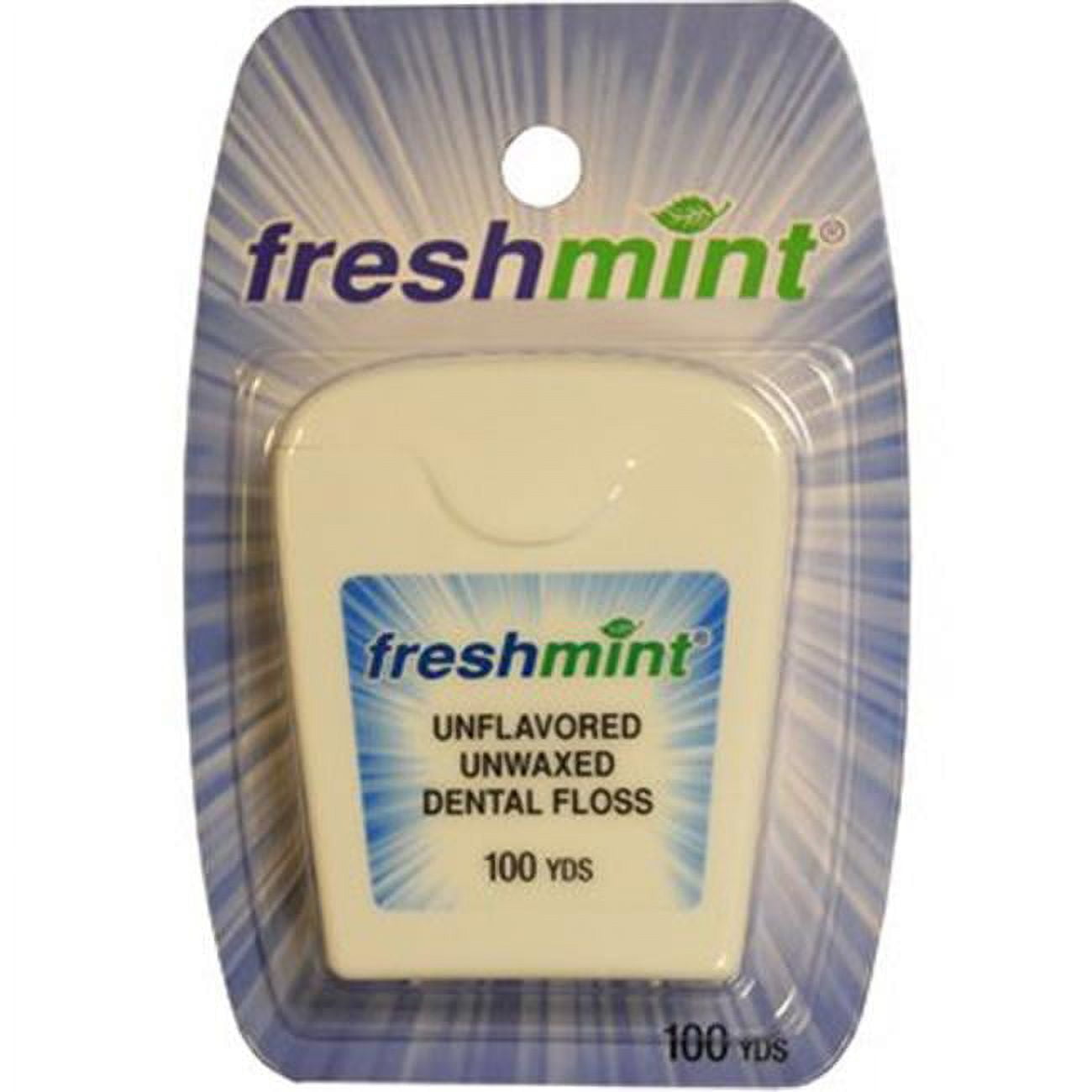 Picture of DDI 2286446 Freshmint Dental Floss -100 yards  Unwaxed/Unflavored Case of 72