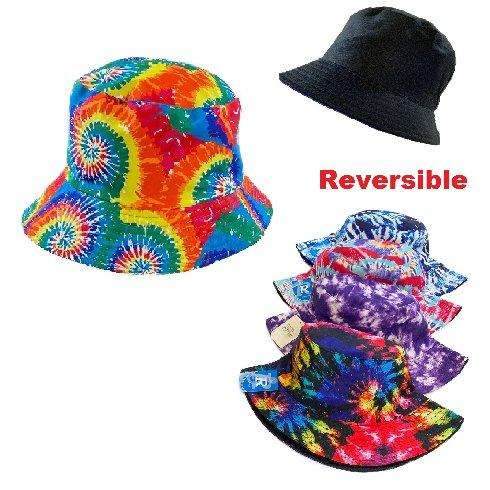 Tie-Dye Bucket Hats - Assorted case of 24