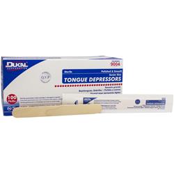 Picture of DDI 1303735 Dukal 6&quot; Tongue Depressors - Senior  Polished &amp; Sterile Case of 10