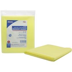 Picture of DDI 1303746 Dukal Heavy Duty Fluid Impervious Emergency Blanket - Yellow 54&quot; x 80&quot; Case of 50