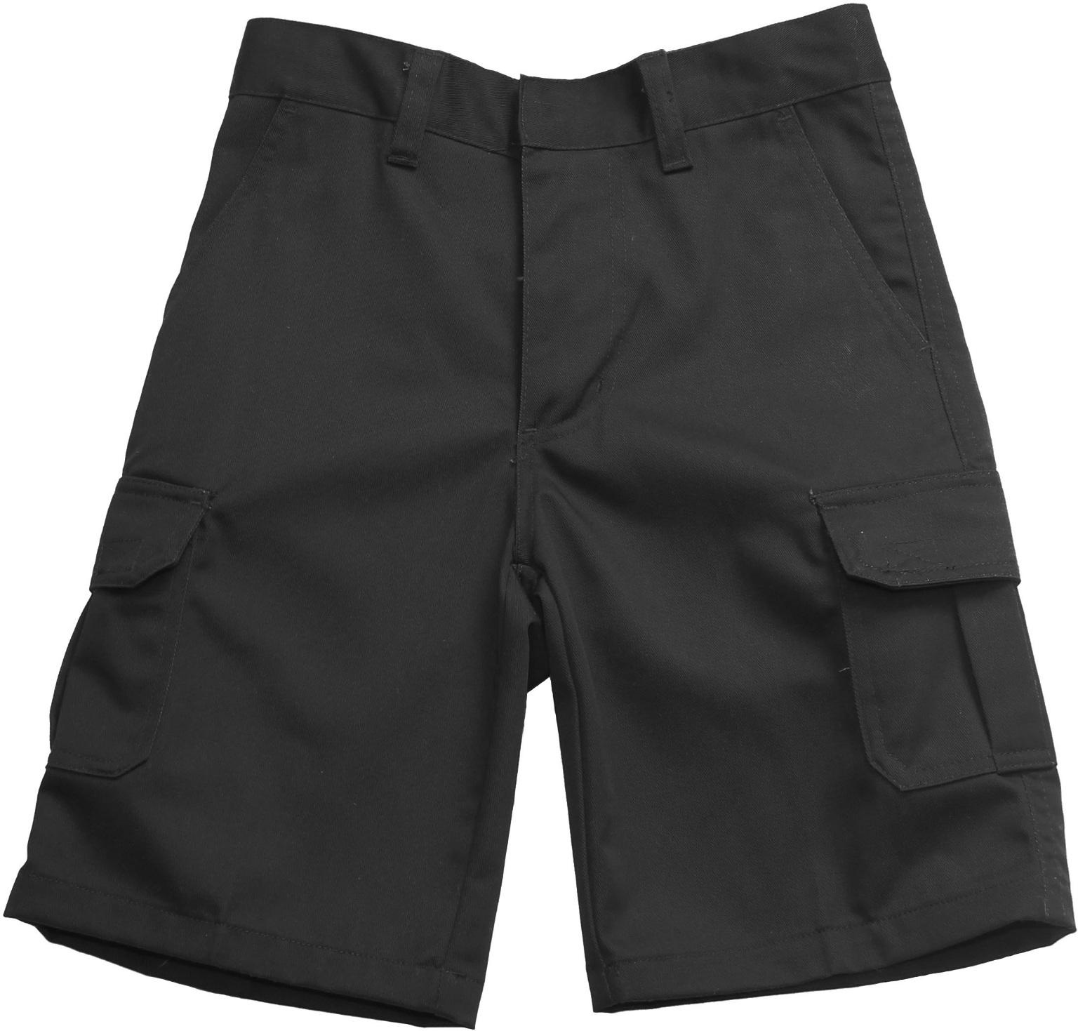 Boys' Uniform Shorts - Sizes 4 - 7, Black, Cargo Style case of 24