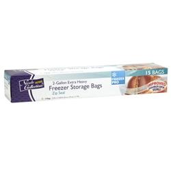 Picture of DDI 2269596 2 Gallon - Zip Seal - Freezer/Storage Bags - Extra Heavy - 15-Packs - Nicole Home Collection Case of 24