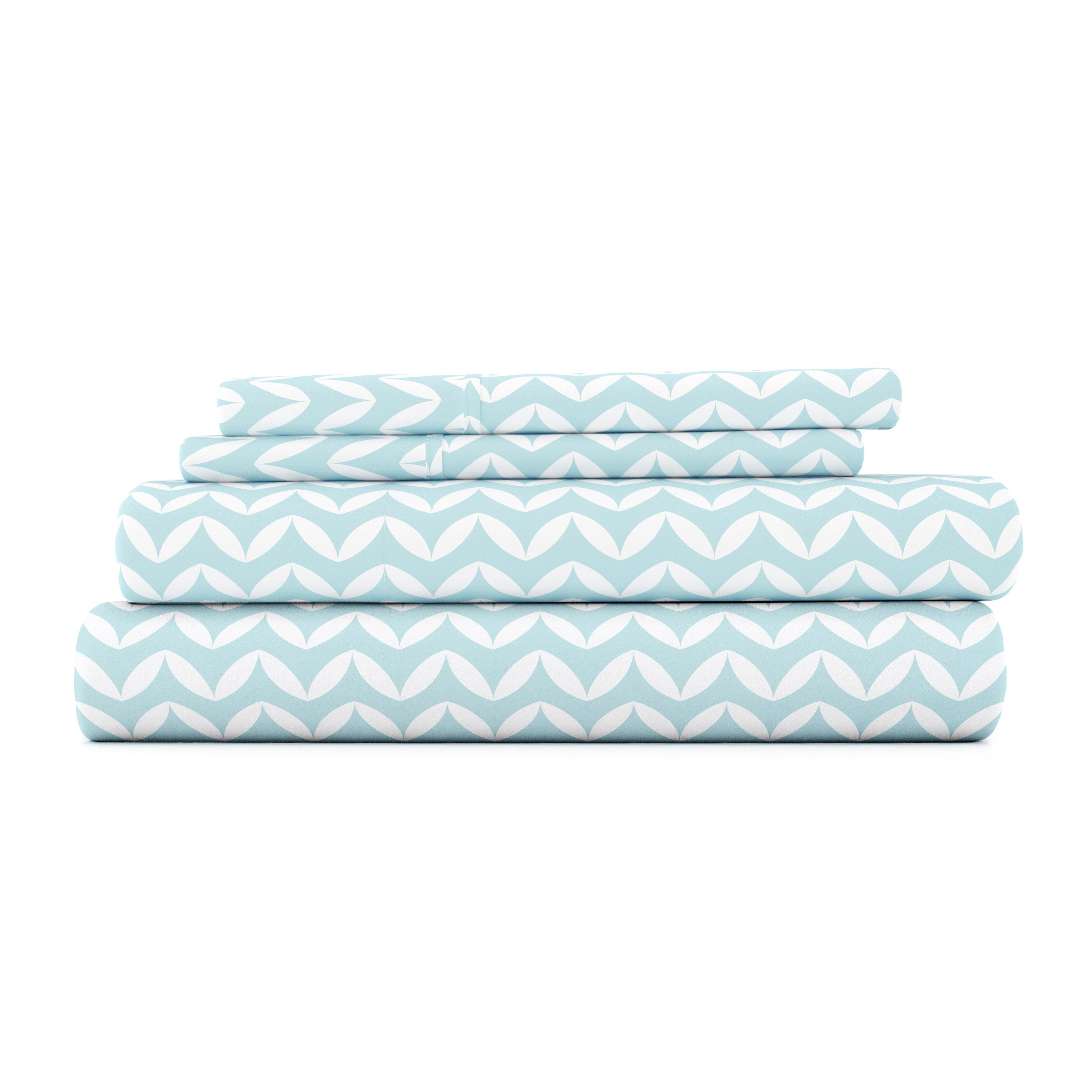 Premium Sheet Sets - Chevron Blue, Cali King, 4 Piece case of 12