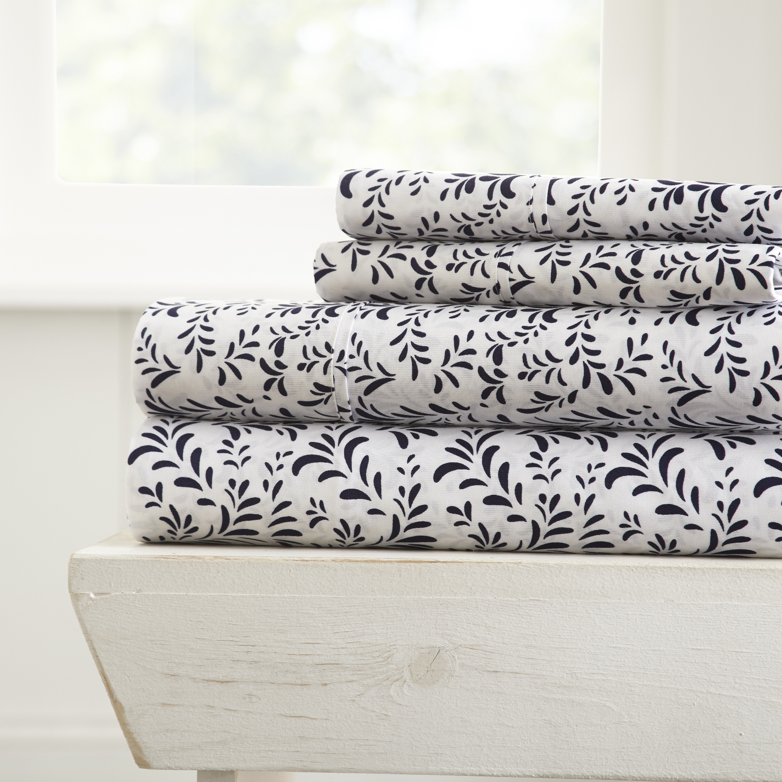 Premium Sheet Sets - Navy, Vine, King, 4 Piece case of 12