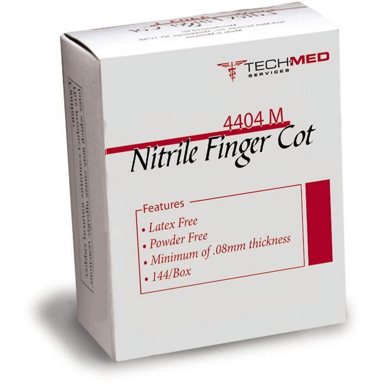 Picture of DDI 2169522 Tech-Med Nitrile Finger Cot - Medium  144 Count Case of 3