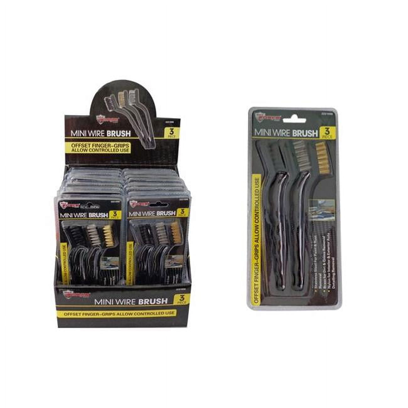 Picture of DDI 2279374 3 Piece Mini Wire Brush Set Case of 16