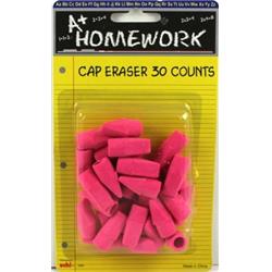 Picture of DDI 1882635 A+ Homework Pink Cap Erasers - 48 Count  30 Piece Case of 48