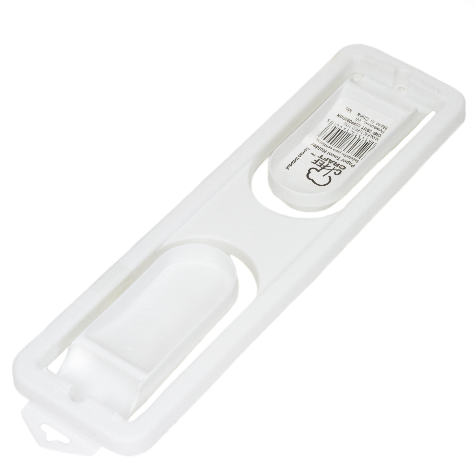 Paper Towel Holders - Plastic, White case of 144