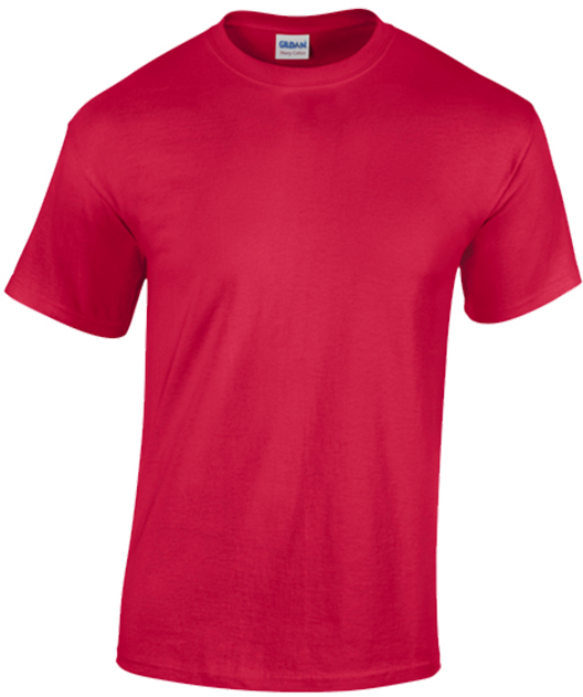 Gildan T-Shirts - Red, 2X case of 72