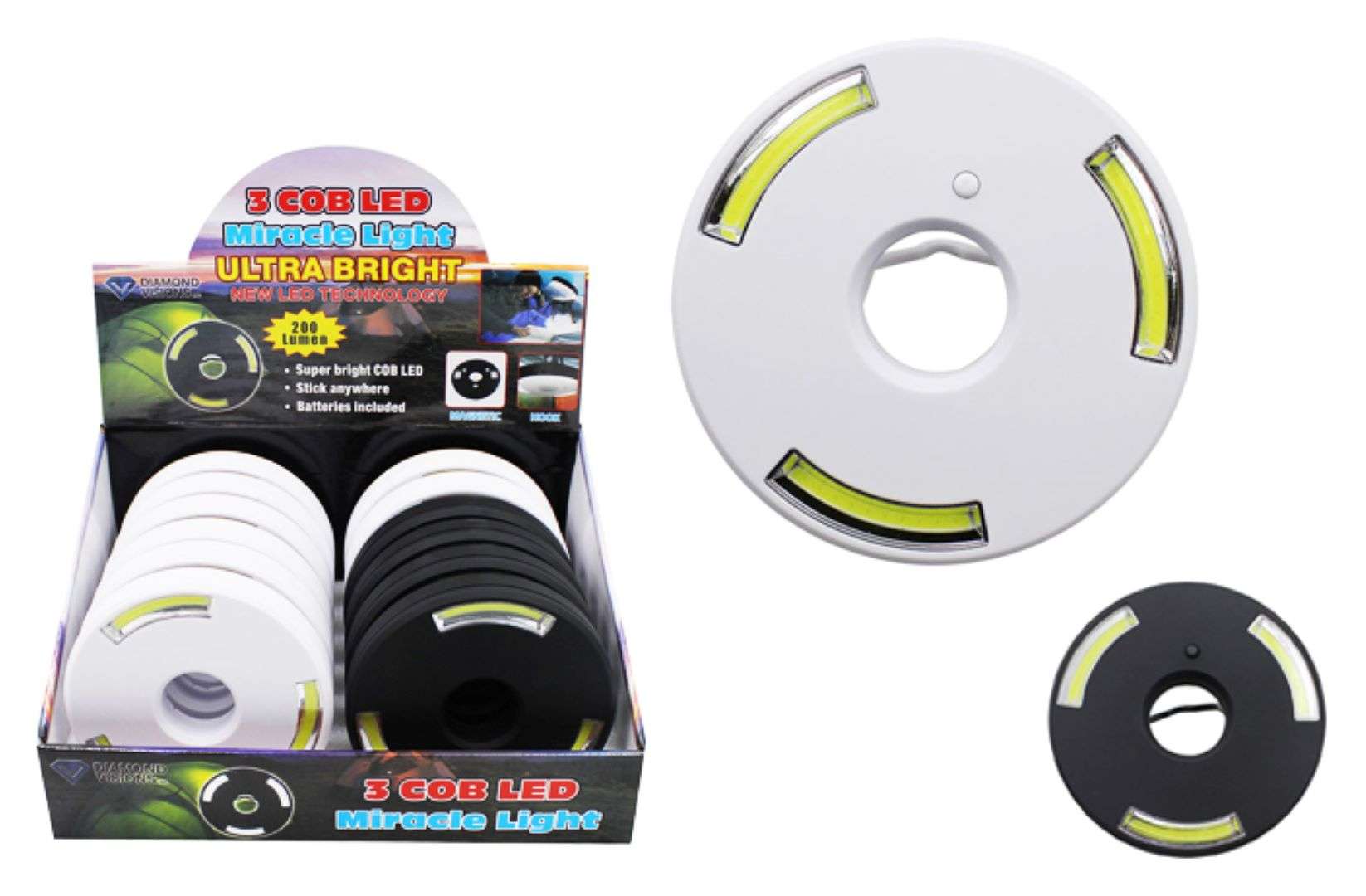 Super Bright COB LED Lights, Assorted case of 96