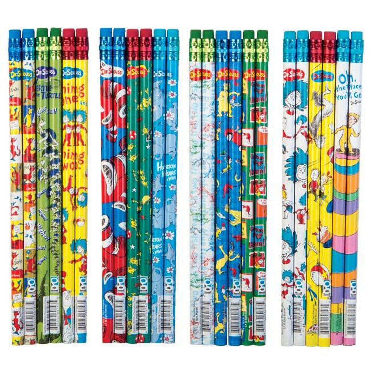 Picture of DDI 2289687 Dr. Seuss #2 Pencils - 72 Count  12 Designs Case of 72