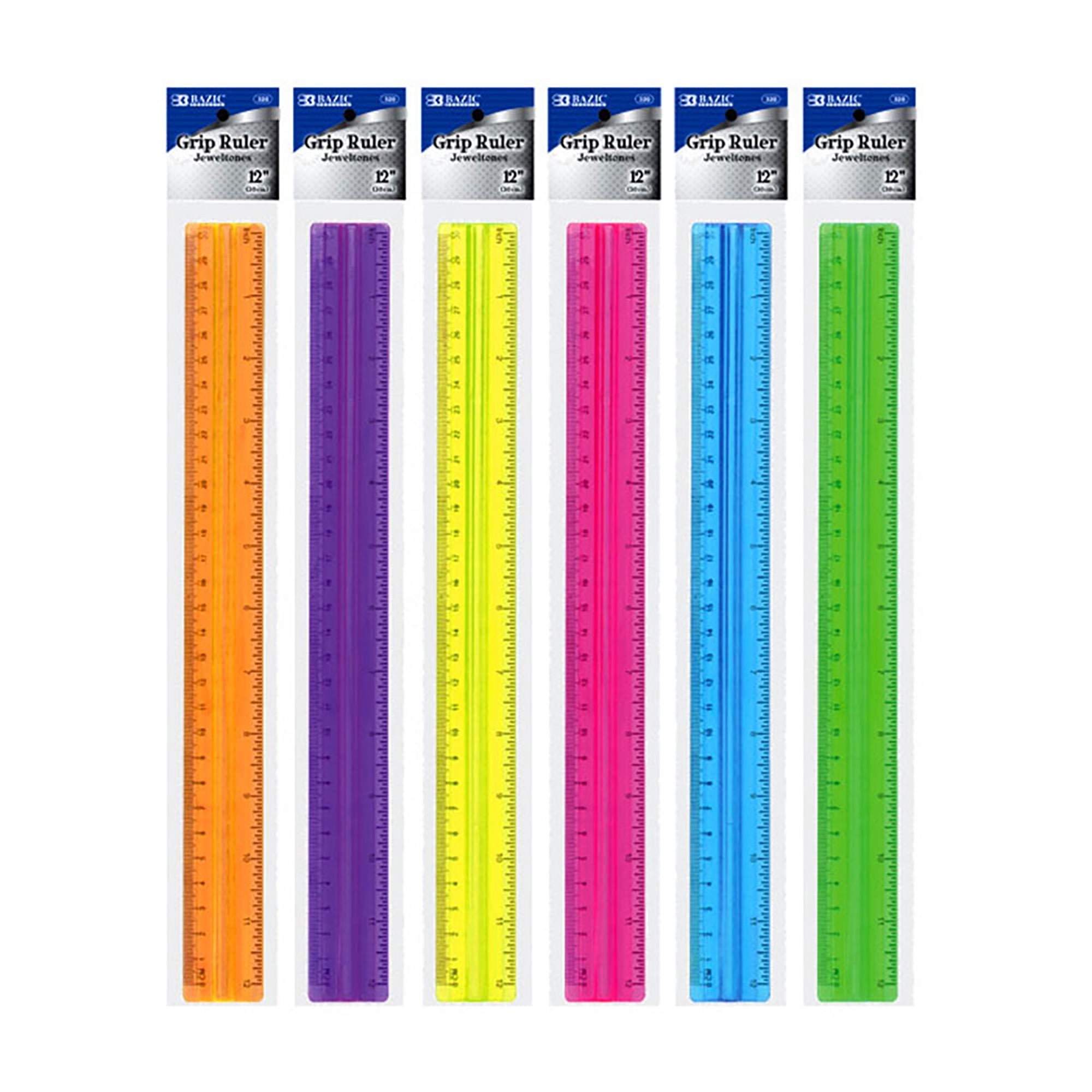 Picture of DDI 1915892 BAZIC 12&quot; (30cm) Ruler w/ Handle Grip Case of 48