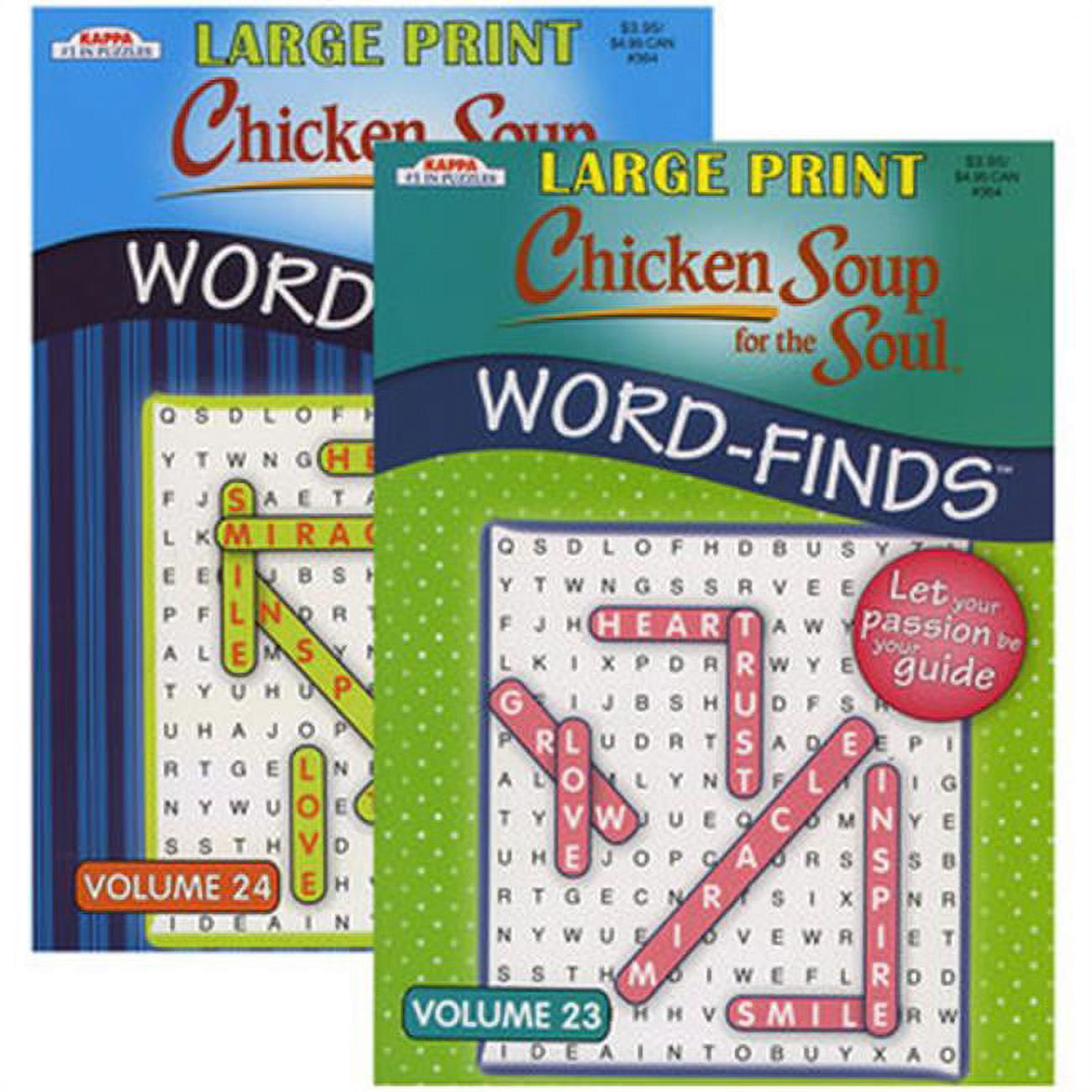 Picture of DDI 1864465 KAPPA Large Print Chicken Soup For The Soul Word Finds Puzzle Book Case of 48