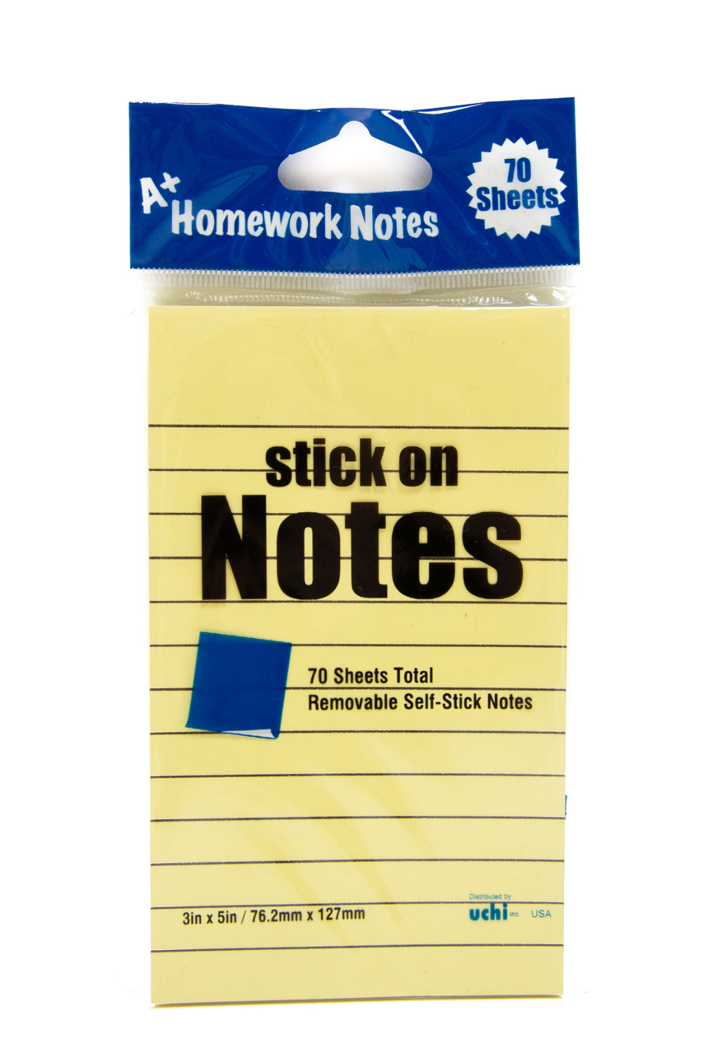 DDI  3" x 5" Stick On Notes - Lined Case of 48