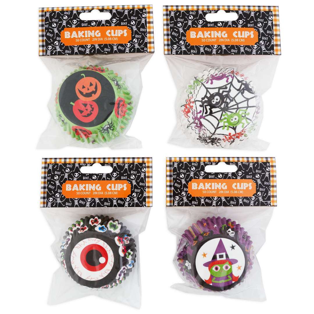 Baking Cup Kits - Assorted Halloween Designs case of 24