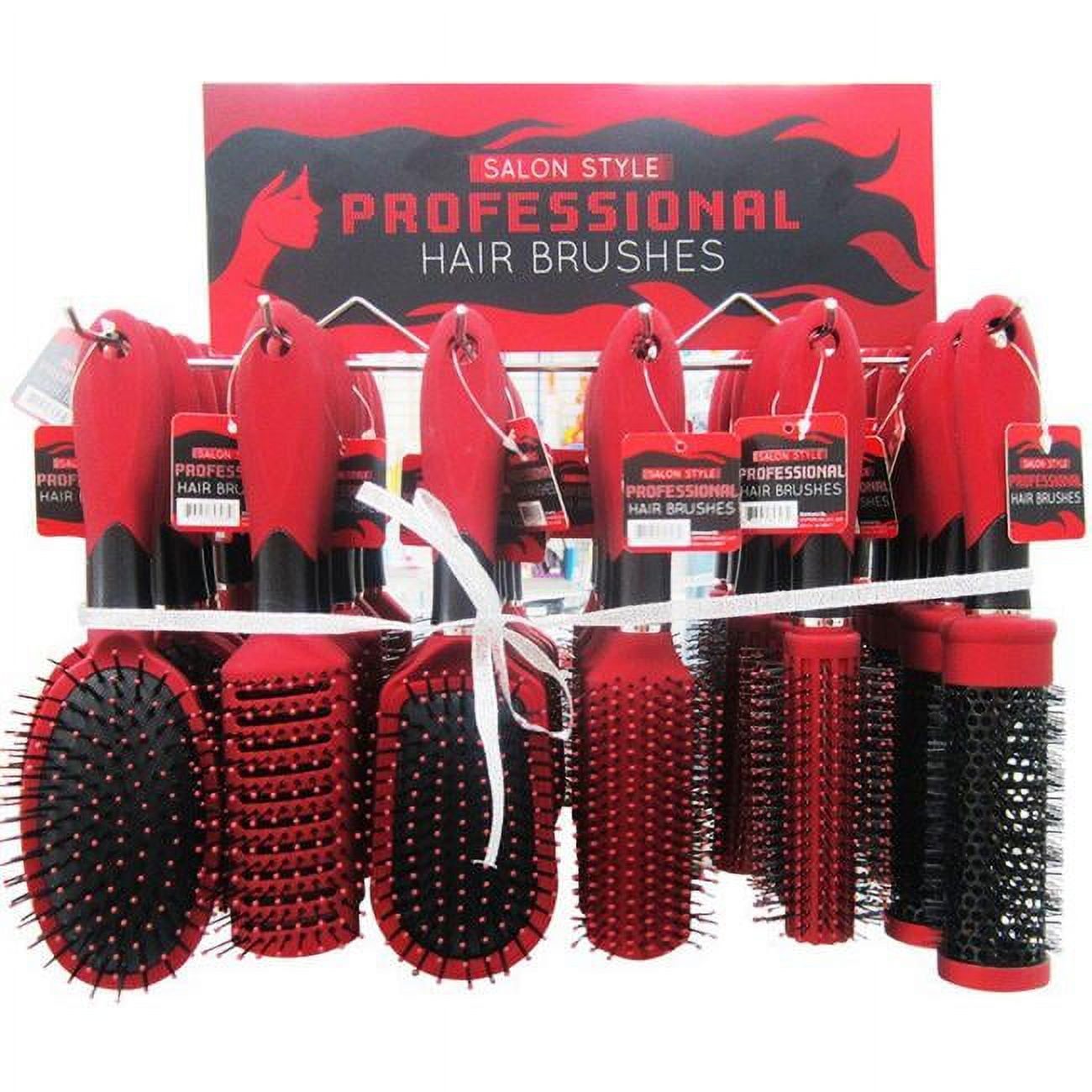 Picture of DDI 2316203 Hair Brush Assortment&#44; Red & Black - Case of 36