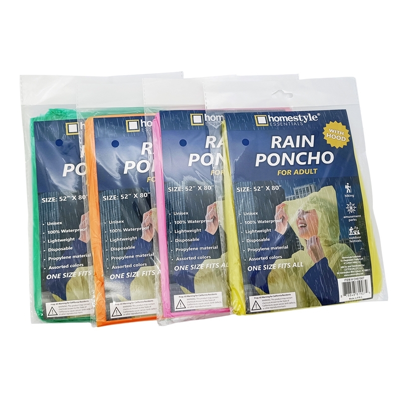 Adult Rain Poncho Case of 48