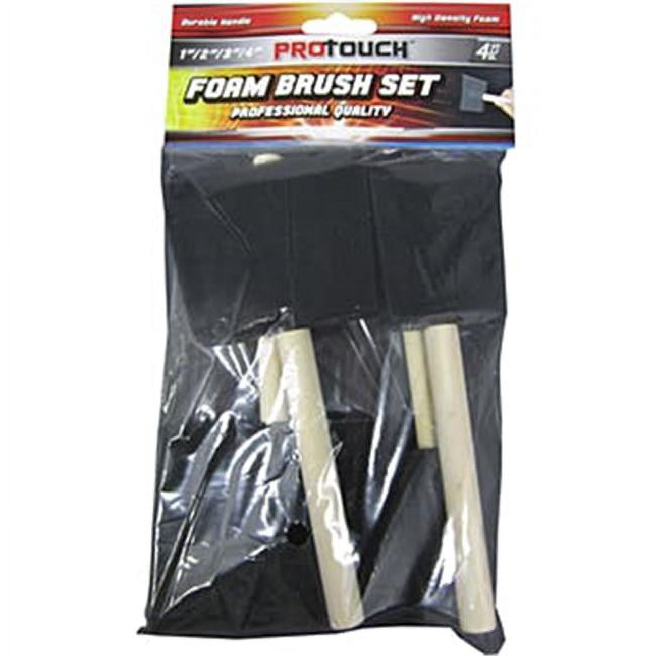 Picture of DDI 2316326 4 Piece Foam Paint Brush Set&#44; Black - Case of 48