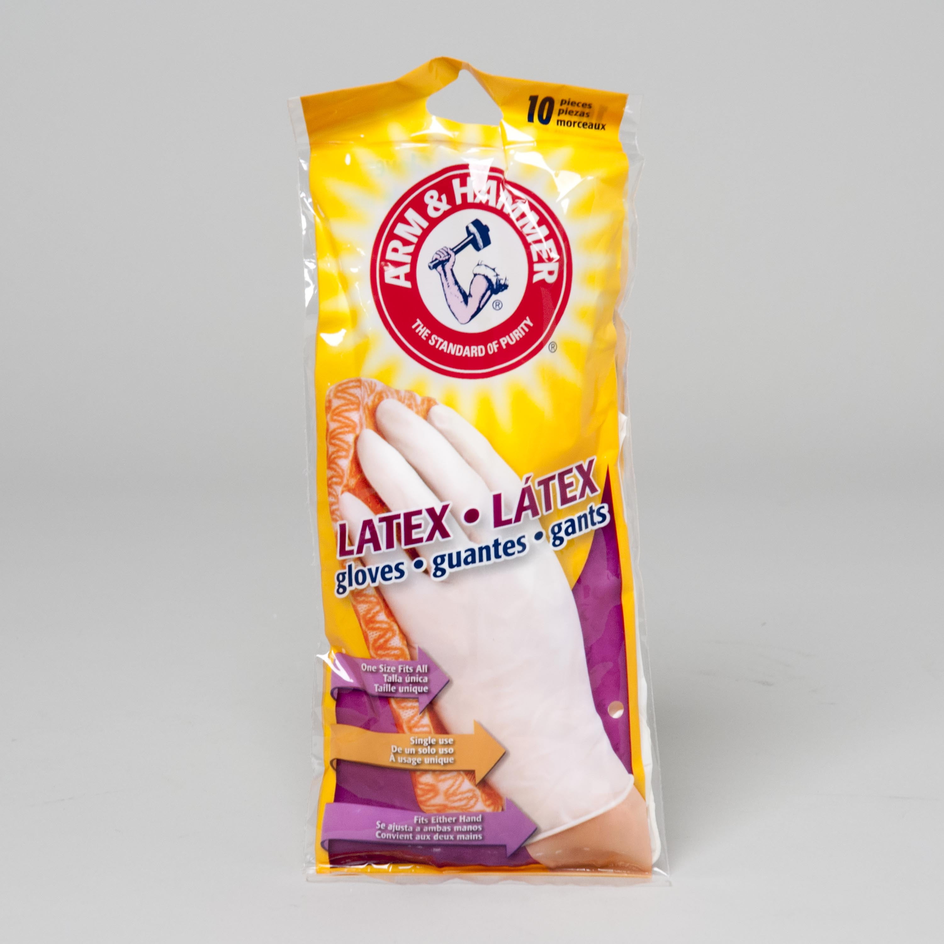 Picture of DDI 2321596 10 Count Arm & Hammer Latex Disposable Gloves&#44; White - Case of 48