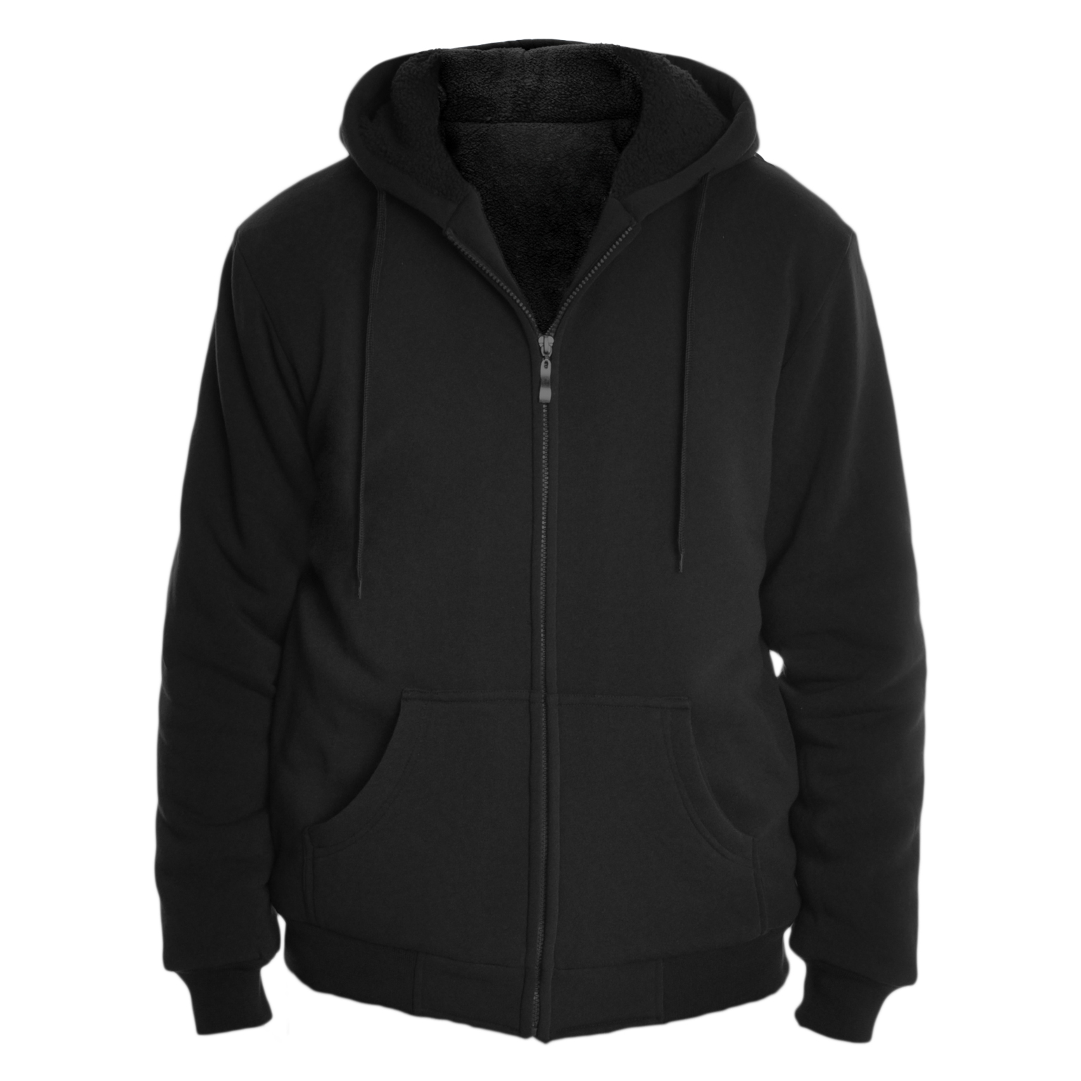 Men's Zip Up Hoodies - Black case of 12