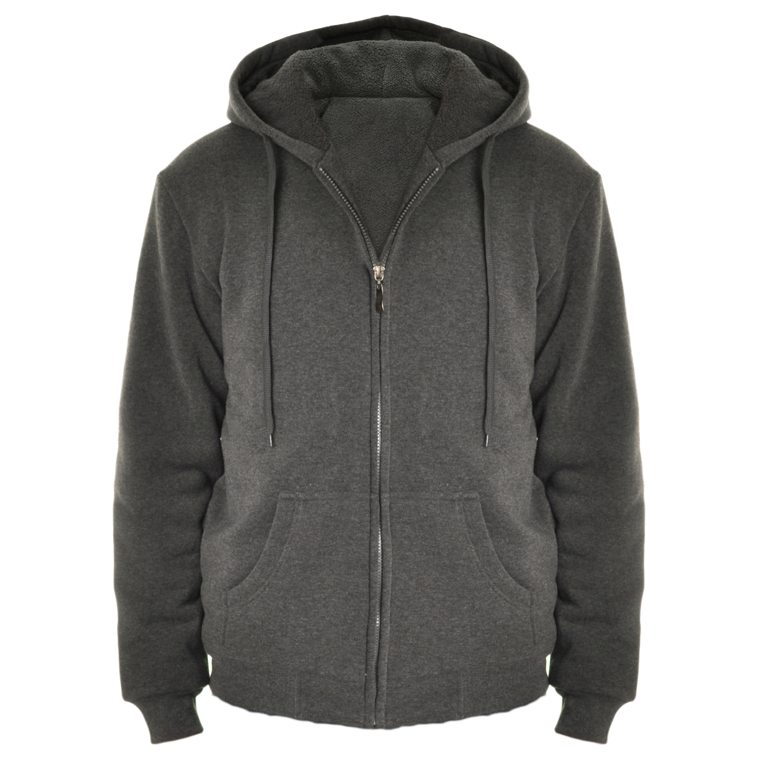 2322850 Men's Zip Up Hoodies - Charcoal case of 12