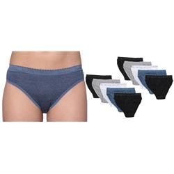 DDI  Isadora Women's Bikini 5-Pack Sizes 8-10 Case of 48