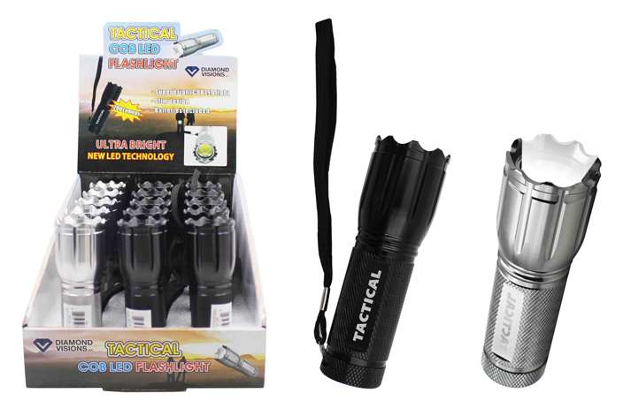 2291807 COB LED Tactical Flashlights, Assorted case of 120
