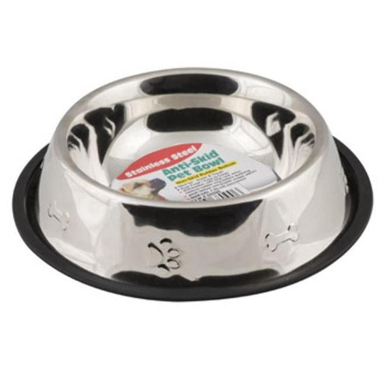 Picture of DDI 2324885 64 oz Stainless Steel Pet Bowl, Silver - Case of 12 - 12 Per Pack