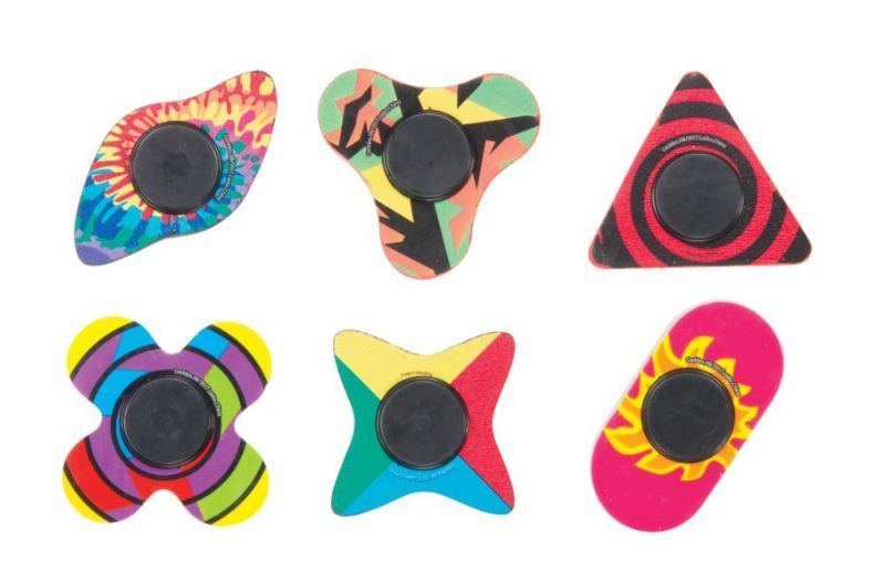 Fidget Spinner Erasers - Assorted, 3 case of 288