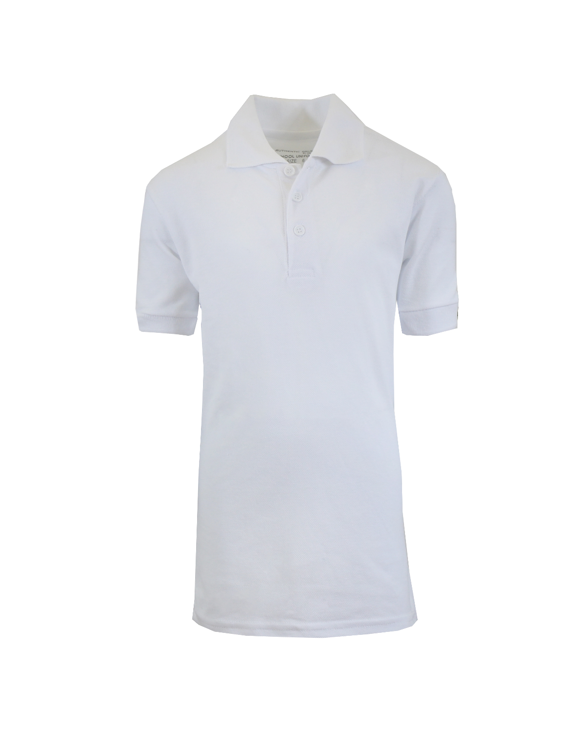 Unisex Uniform Polo Shirts - White, Medium, Short Sleeve case of 36