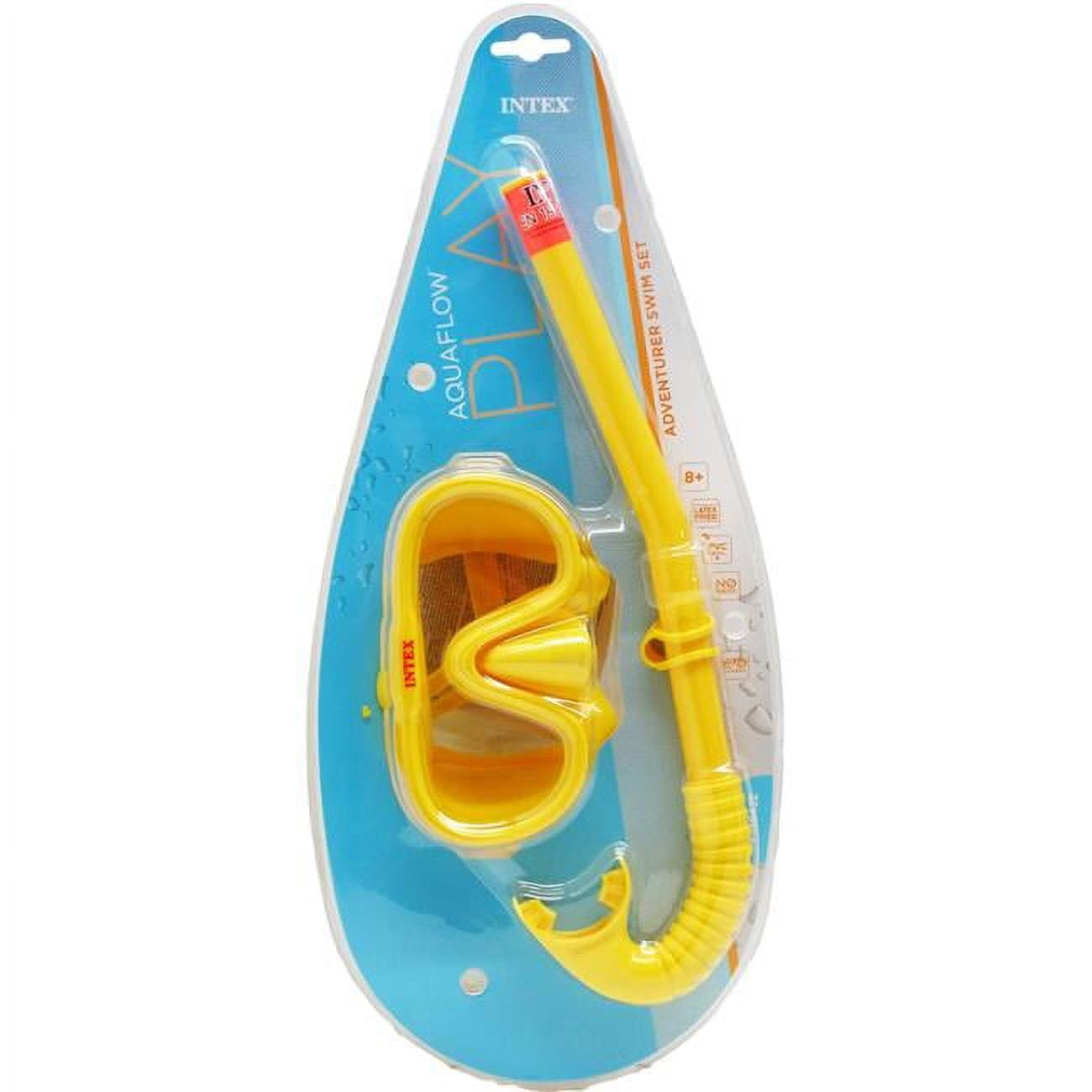 Picture of DDI 2324909 14.5 in. Pool Snorkel & 6.5 in. Mask Play Set&#44; Yellow - Case of 6