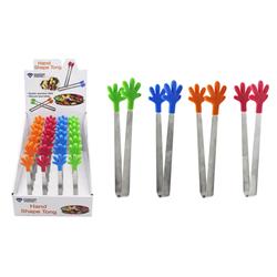Hand-shaped Mini Silicone Tongs Case of 24