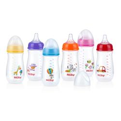 Picture of Nuby 2330392 9 oz Wide Neck Bottle with Anti-Colic Air System - Case of 24