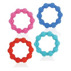 Picture of DDI 2330395 Nuby? Soothing Teether Ring - Assorted Colors  3M+  BPA Free Case of 64