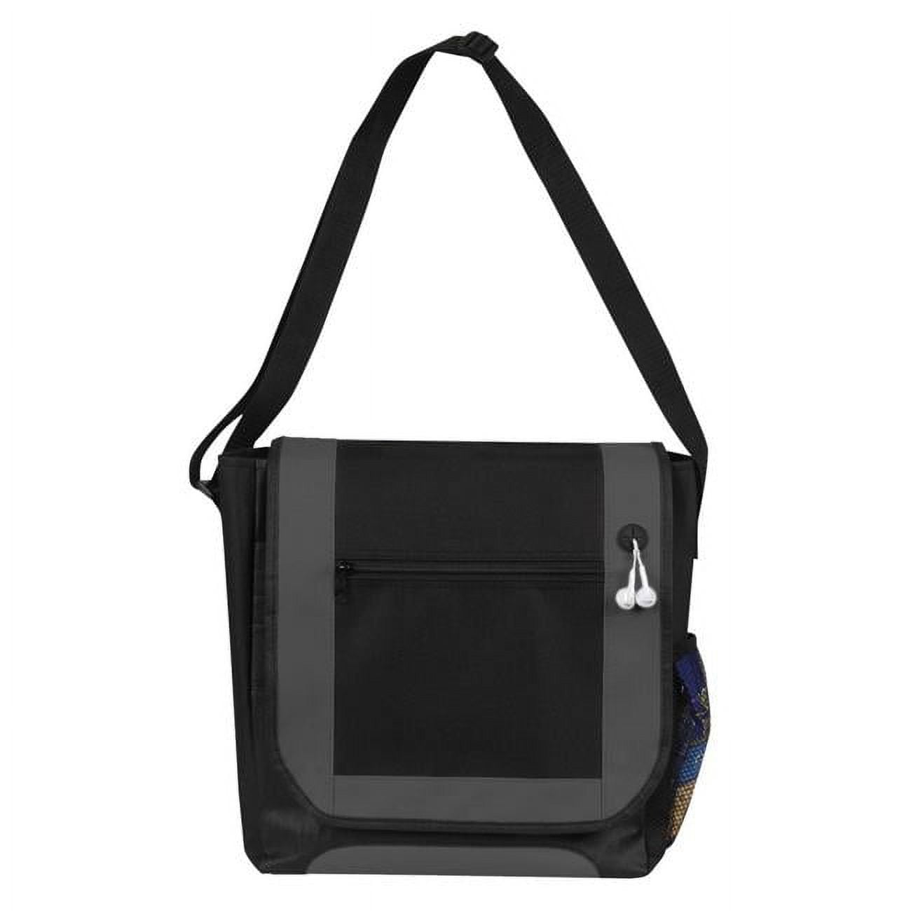 Picture of DDI 2326941 Messenger Bags - Black w/Grey  12&quot; Case of 50