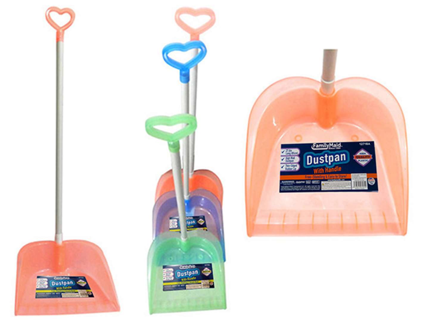 Dust Pan with Handle Case of 48