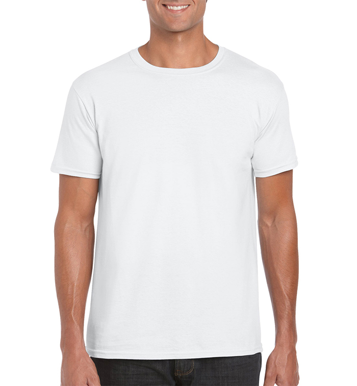 Gildan Men's T-Shirts, White, Small case of 72