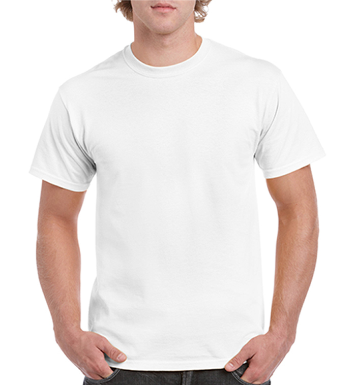 Gildan Irregular Men's T-Shirts - White, Small case of 72